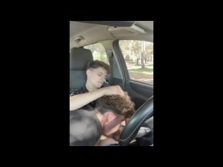a young gay couple arranged a pepikhon in a car